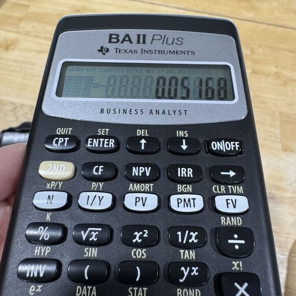 Texas Instruments BA II Plus Professional Financial Business Analyst Calculator - Picture 6 of 10